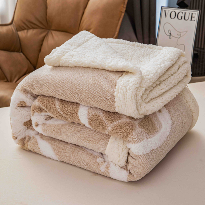 Patura groasa Cocolino cu blăniță, 200x230, Model Fluturi 3D [2]