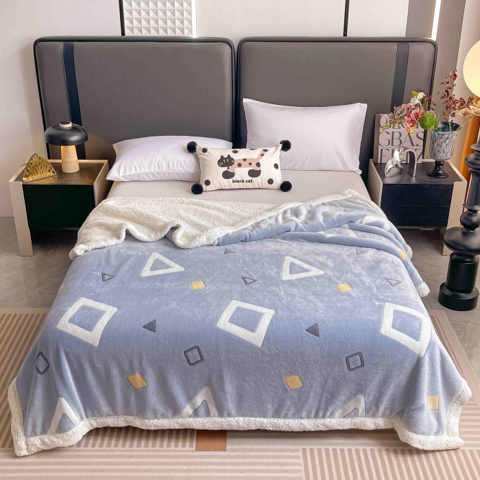 Patura Cocolino Cu Blanita 200x230cm - Forme Geometrice