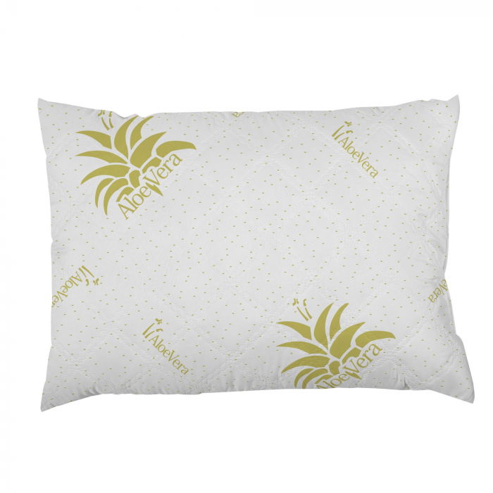 Set 2 Perne, 50x70cm, Aloe Vera, Microfibra, Alb [2]