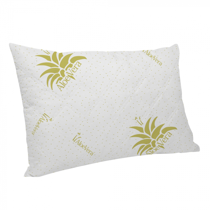 Set 2 Perne, 50x70cm, Aloe Vera, Microfibra, Alb [6]