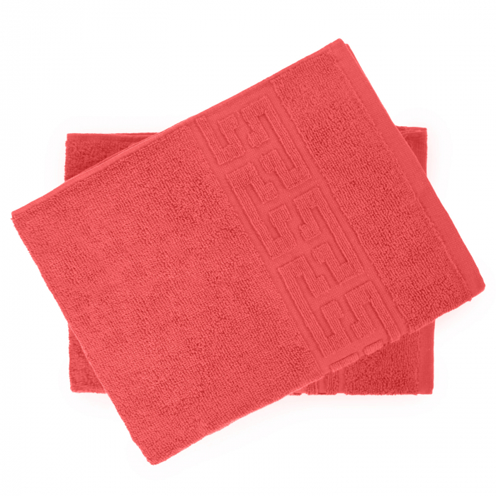 Set 2 Prosoape, Greek, Bumbac 100%, 550g/m², Corai [2]