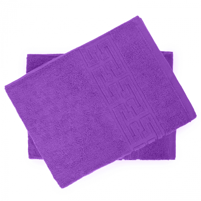 Set 2 Prosoape, Greek, Bumbac 100%, 550g/m², Mov [2]