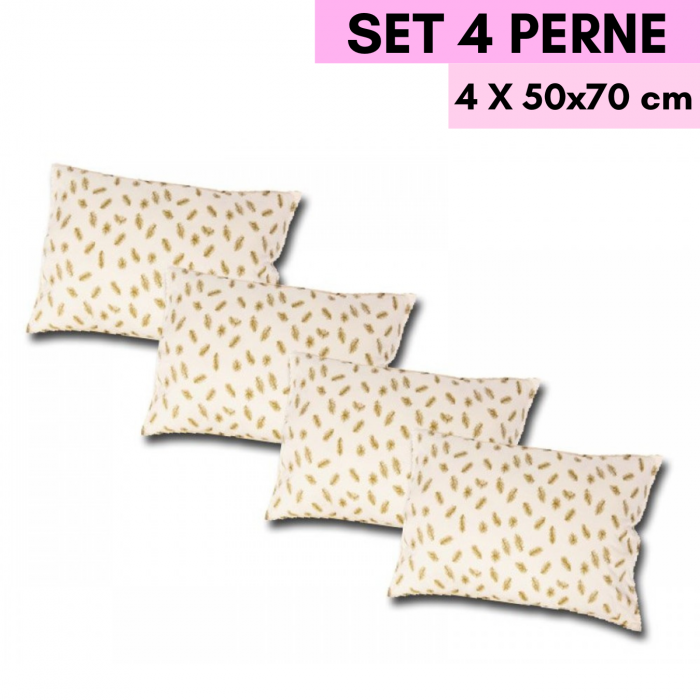 Set 4 Perne din Puf - 70x70cm