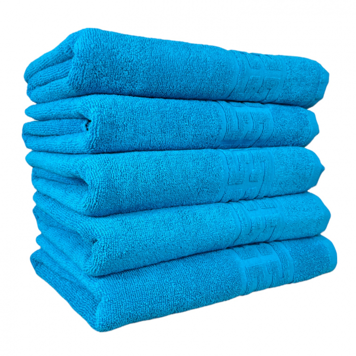 Set 5 Prosoape Baie, Bumbac 100% Bleu