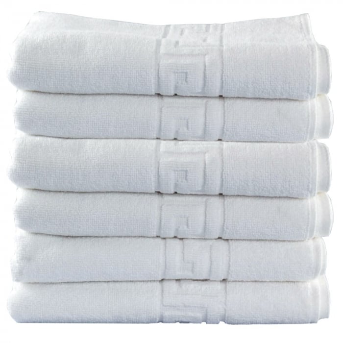 Set 50 Prosoape Hotel, Bumbac 100%, 80x160 - Alb [4]
