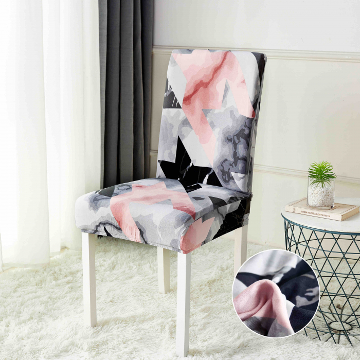 Set 6 Huse Scaune - Pink Grey