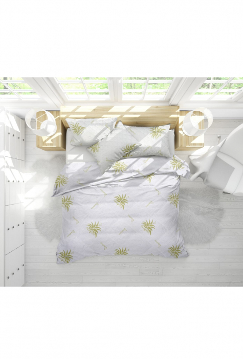 Set Aloe Vera Essence, 2 perne microfibra 50x70 cm si pilota matlasata [6]