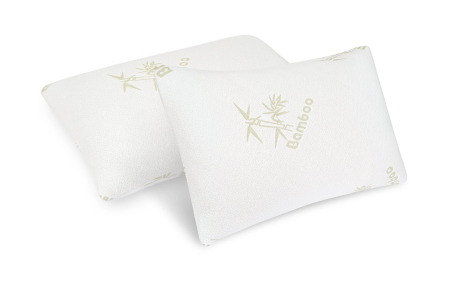 PERNE SI PILOTE - Set 2 Perne Memory Foam cu Husă detasabila din Bambus, 50x70 cm