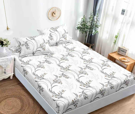 HUSE DE PAT CU ELASTIC - Husă de Pat cu Elastic din Finet + 2 Fețe de Pernă, 180x200 cm – LPHBFCE11