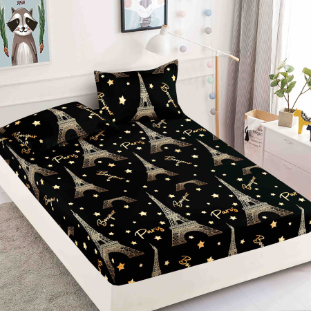 HUSE DE PAT CU ELASTIC - Husă de Pat cu Elastic din Finet + 2 Fețe de Pernă, 180x200 cm – LPHBFCE15