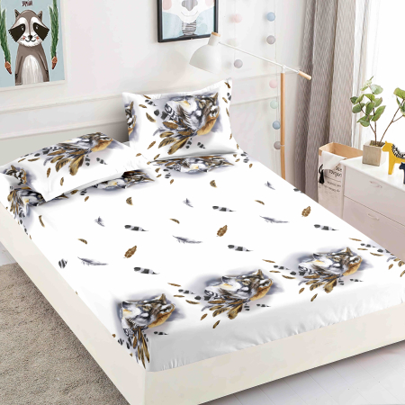 HUSE DE PAT CU ELASTIC - Husă de Pat cu Elastic din Finet + 2 Fețe de Pernă, 180x200 cm – LPHBFCE62