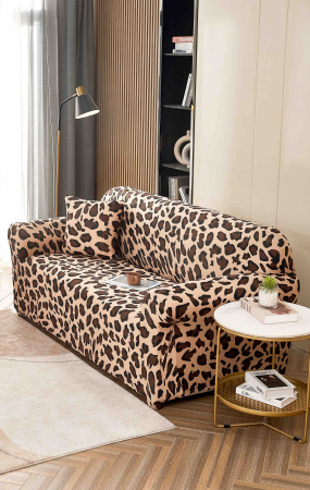 HUSE CANAPEA 2 LOCURI - Husă Elastică pentru Canapea 2 Locuri – Leopard