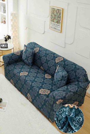 HUSE CANAPEA 2 LOCURI - Husă Elastică pentru Canapea 2 Locuri – Royal Mosaic Blue