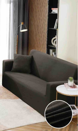 HUSE CANAPEA 2 LOCURI - Husă Elastică pentru Canapea 2 Locuri – Midnight Black