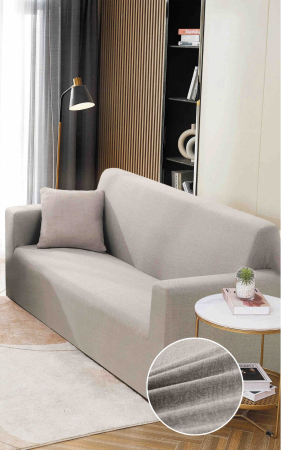 HUSE CANAPEA 2 LOCURI - Husă Elastică pentru Canapea 2 Locuri – Nordic Beige