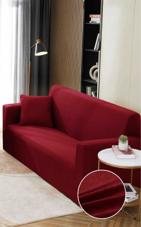 HUSE CANAPEA 2 LOCURI - Husă Elastică pentru Canapea 2 Locuri – Royal Burgundy