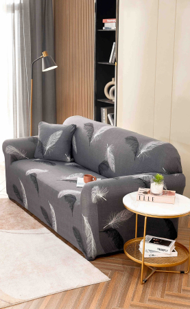 HUSE CANAPELE 3 LOCURI - Husă Elastică pentru Canapea 3 Locuri – Feather Grey