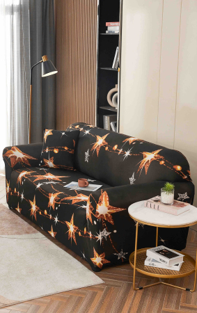 HUSE CANAPELE 3 LOCURI - Husă Elastică pentru Canapea 3 Locuri – Midnight Stars