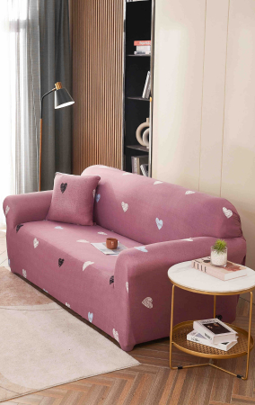 HUSE CANAPELE 3 LOCURI - Husă Elastică pentru Canapea 3 Locuri – Sweet Hearts