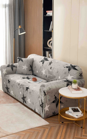 HUSE CANAPELE 3 LOCURI - Husă Elastică pentru Canapea 3 Locuri – Silver Stars