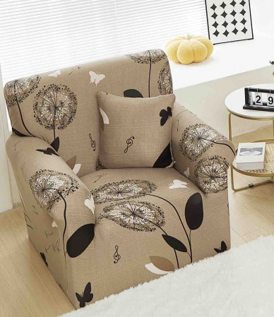 Huse Canapele & Fotolii - Husa Elastica Pentru Fotoliu/ Canapea/ Coltar - Papadii