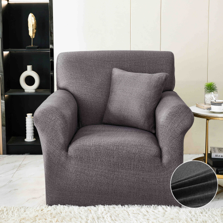 HUSE FOTOLII - Husă Elastică pentru Fotoliu cu Brațe – Graphite Grey