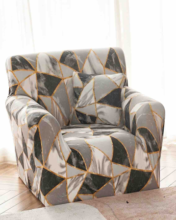 HUSE CANAPELE, SCAUNE & FOTOLII - Huse Elastice pentru Fotoliu, Canapea și Colțar – Marble Gold