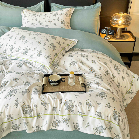Lenjerie De Lux In Cutie Cadou, Bumbac Finet, 6 Piese - Little Flowers [3]