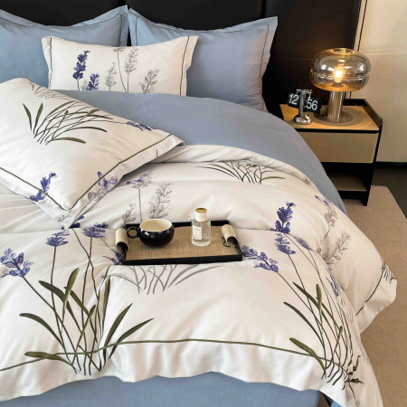 Lenjerie De Lux In Cutie Cadou, Bumbac Finet, 6 Piese - Lavanda [5]