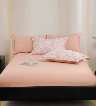 Lenjerie De Lux In Cutie Cadou, Bumbac Finet, 6 Piese - Roz Pudra [6]
