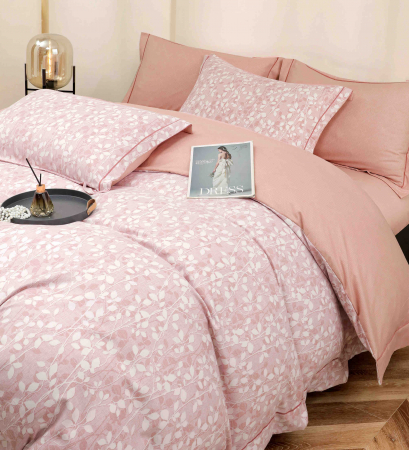 Lenjerie De Lux In Cutie Cadou, Bumbac Finet, 6 Piese - Roz Pudra [2]