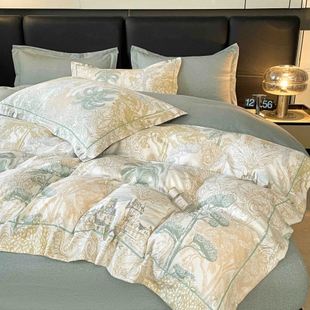 Lenjerie De Lux In Cutie Cadou, Bumbac Finet, 6 Piese - Tropical [4]