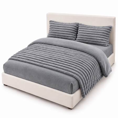 Lenjerie de Pat Cocolino cu Elastic 180x200 cm, 4 Piese