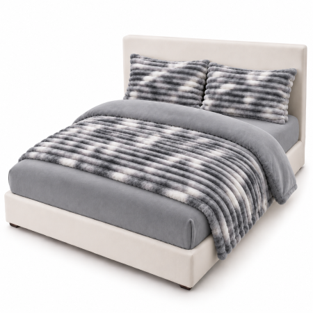 Lenjerie de Pat Cocolino cu Elastic 180x200 cm, 4 Piese
