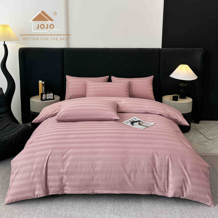 Lenjerie de Pat Damasc Deluxe Luxury, 100% Bumbac Premium, 6 Piese, Cearceaf cu Elastic 180x200 cm, Husă Pilotă 200x230 cm, Confort Hotelier 5★ [1]
