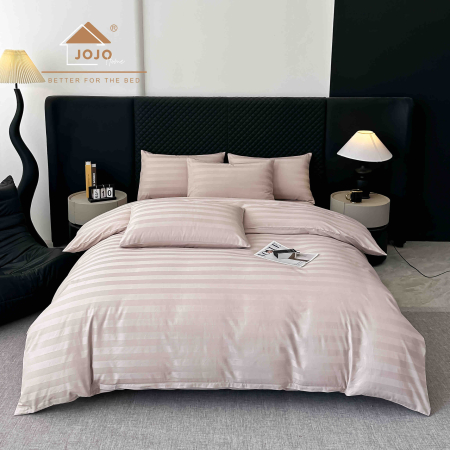 Lenjerie de Pat Damasc Deluxe Luxury, 100% Bumbac Premium, 6 Piese, Cearceaf cu Elastic 180x200 cm, Husă Pilotă 200x230 cm, Confort Hotelier 5★ [1]
