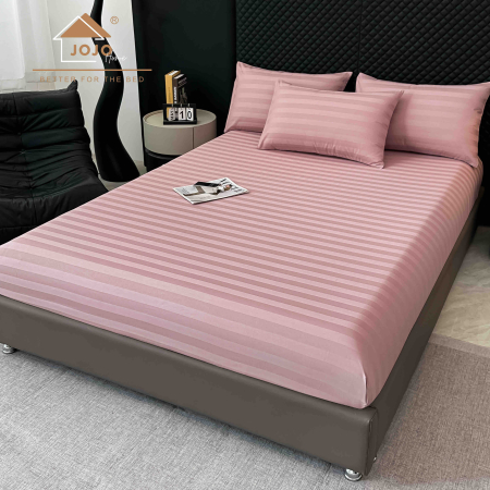 Lenjerie de Pat Damasc Deluxe Luxury, 100% Bumbac Premium, 6 Piese, Cearceaf cu Elastic 180x200 cm, Husă Pilotă 200x230 cm, Confort Hotelier 5★ [4]