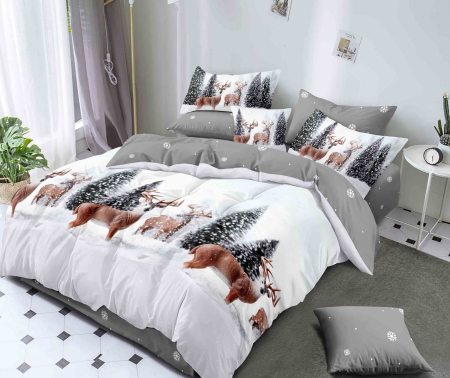 ☃️ Produse pentru Crăciun - Lenjerie de Pat de Crăciun Finet, 6 Piese - LPLCR26