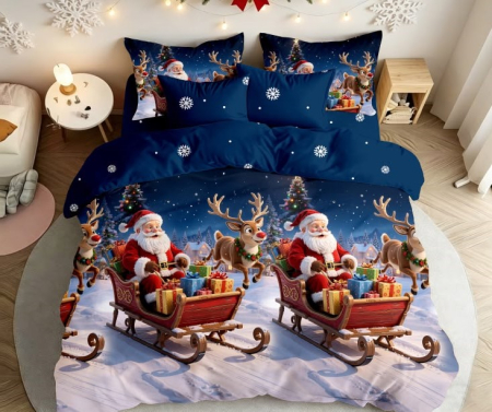 ☃️ Produse pentru Crăciun - Lenjerie de Pat de Crăciun Finet, 6 Piese - LPLCR34