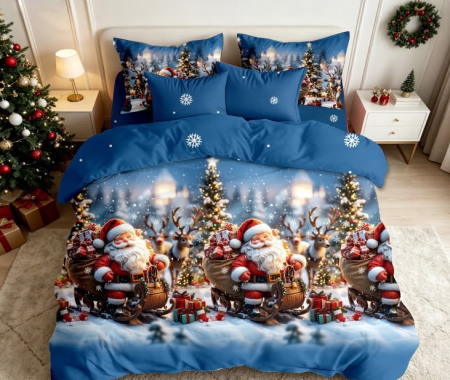 ☃️ Produse pentru Crăciun - Lenjerie de Pat de Crăciun Finet, 6 Piese - LPLCR37