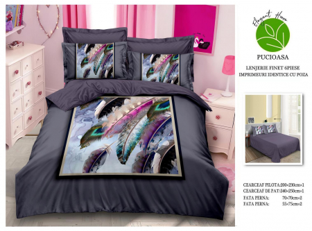OFERTE SPECIALE - Lenjerie De Pat Finet Premium - Pene Colorate