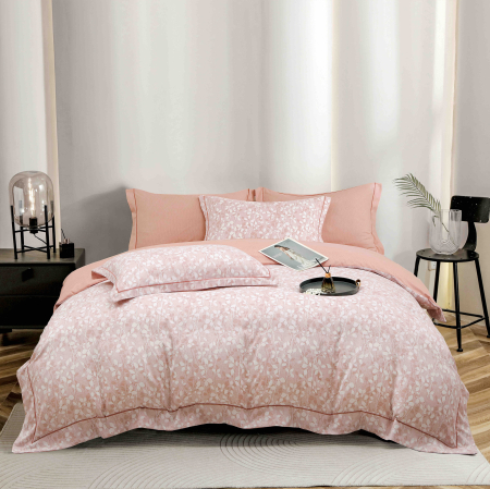 Lenjerii Premium - Lenjerie de Pat Premium, 6 Piese, cu Cearșaf cu Elastic 180x200 cm - LPBP54