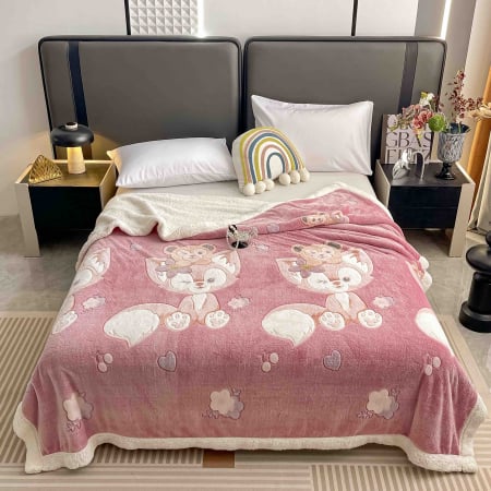 Paturi Cocolino Cu Blanita - Patura Cocolino Cu Blanita 200x230cm - Vulpita