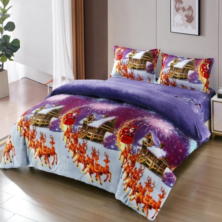 Lenjerie Cocolino 4 Piese Cu Elastic - Christmas Collection