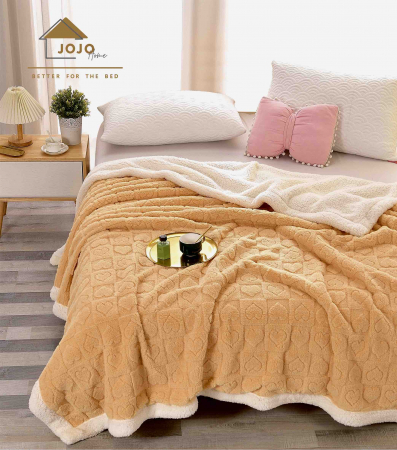 PATURI - Patura Cocolino Inimioare Cu Blanita 200x230cm - Portocaliu