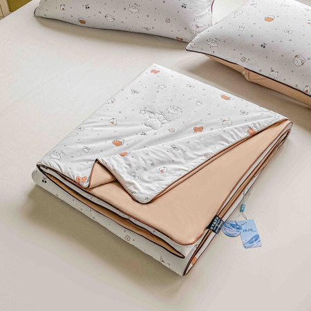 Pilotă de Vară Premium Cooling Touch 200x230 cm + 2 Fețe de Pernă 50x70 cm – Efect Răcoritor - Bej [1]