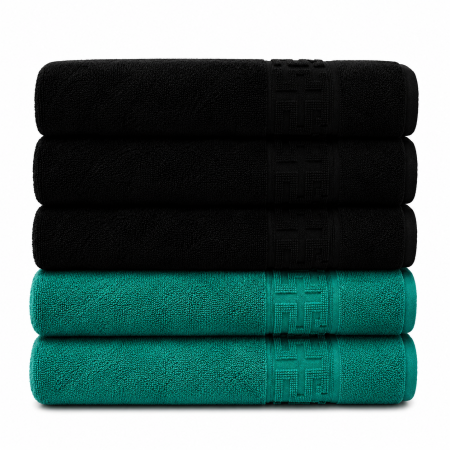 Set 5 Prosoape Premium 100% Bumbac, Moi, Pufoase și Foarte Absorbante