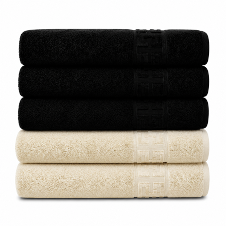 Set 5 Prosoape Premium 100% Bumbac, Moi, Pufoase și Foarte Absorbante