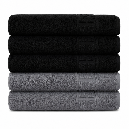 Set 5 Prosoape Premium 100% Bumbac, Moi, Pufoase și Foarte Absorbante
