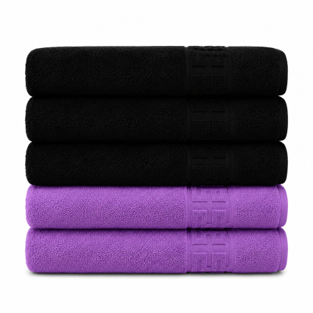 Set 5 Prosoape Premium 100% Bumbac, Moi, Pufoase și Foarte Absorbante